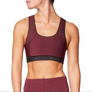 CW-X Xtra Support High Impact Maroon Sports Bra